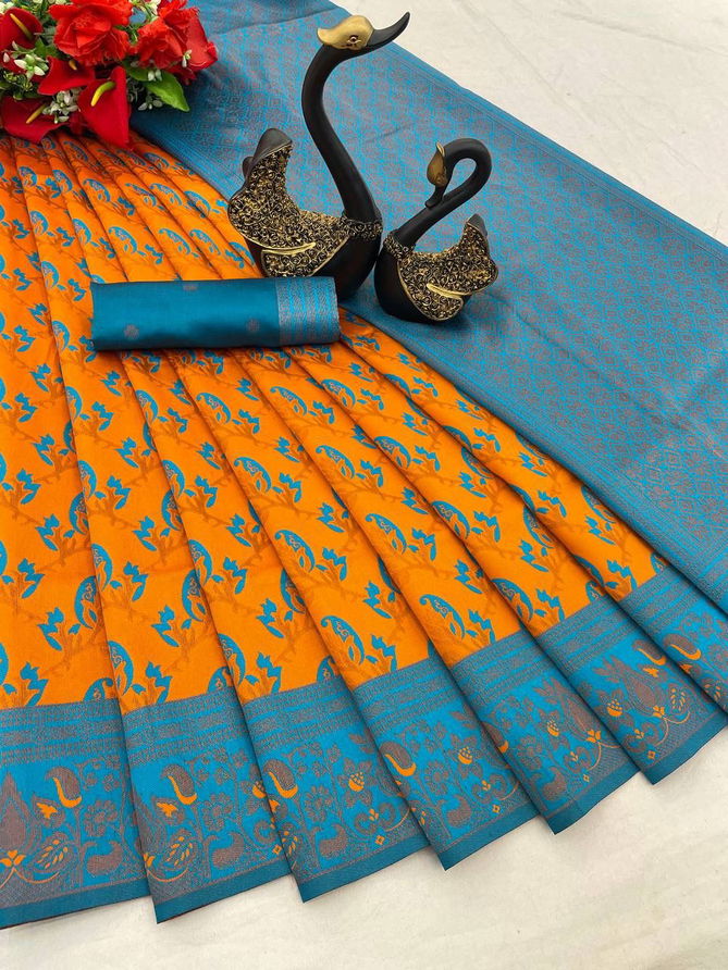 SF 645 Copper Zari Tissue Kanchi Designer Sarees Wholesale Clothing Suppliers In India
